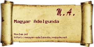 Magyar Adelgunda névjegykártya